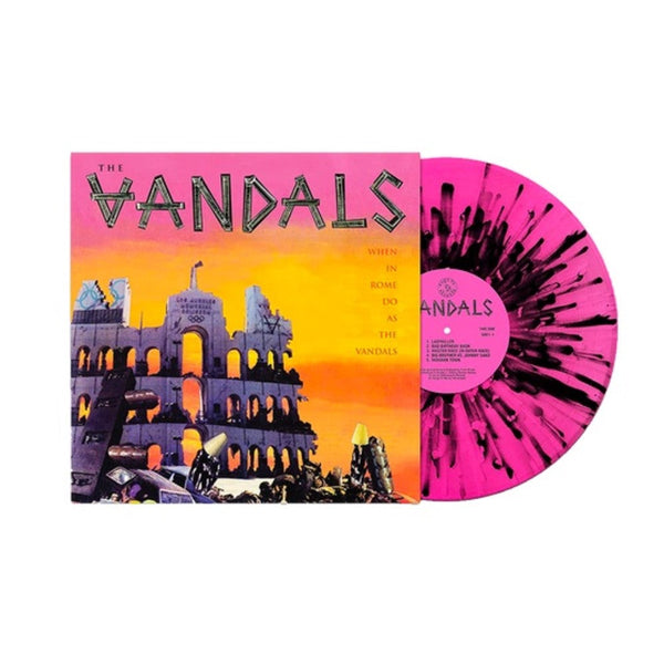 Vandals - When in Rome Do as the Vandals Exclusive Pink and Black Splatter Color Vinyl LP Record