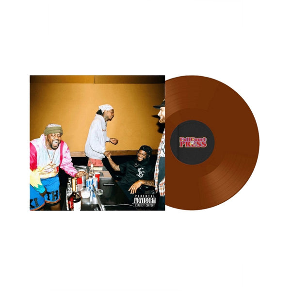 Wiz Khalifa, Big K.R.I.T/Smoke DZA & Girl Talk - Full Court Press Exclusive Opaque Brown Color Vinyl LP Record